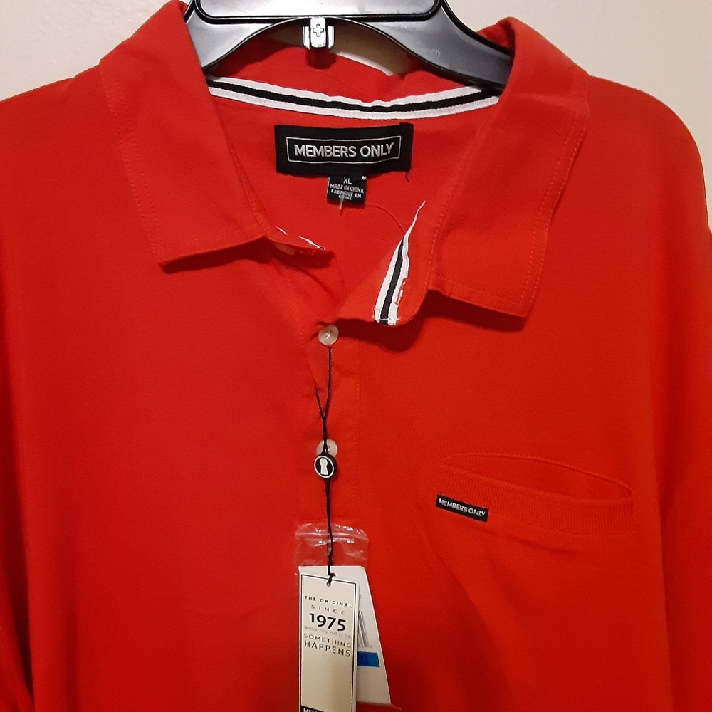 XL Polo Jersey shirt Famous Designer Members Only